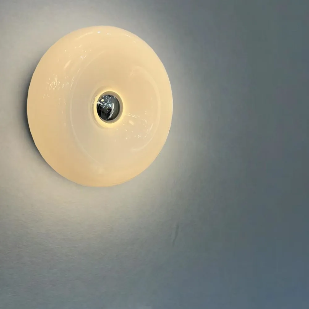 Glass Donut Table Wall Lamp - Bauhaus Style Accent Light Fixture S77