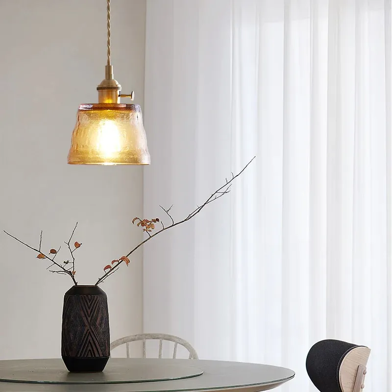 Nordic Cup Brass Glass Pendant Light S79