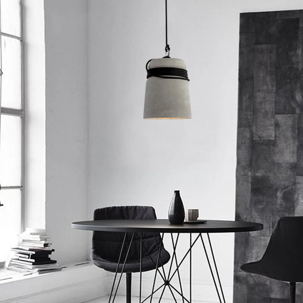 Nordic Cement Hemp Rope Pendant Lamp G74