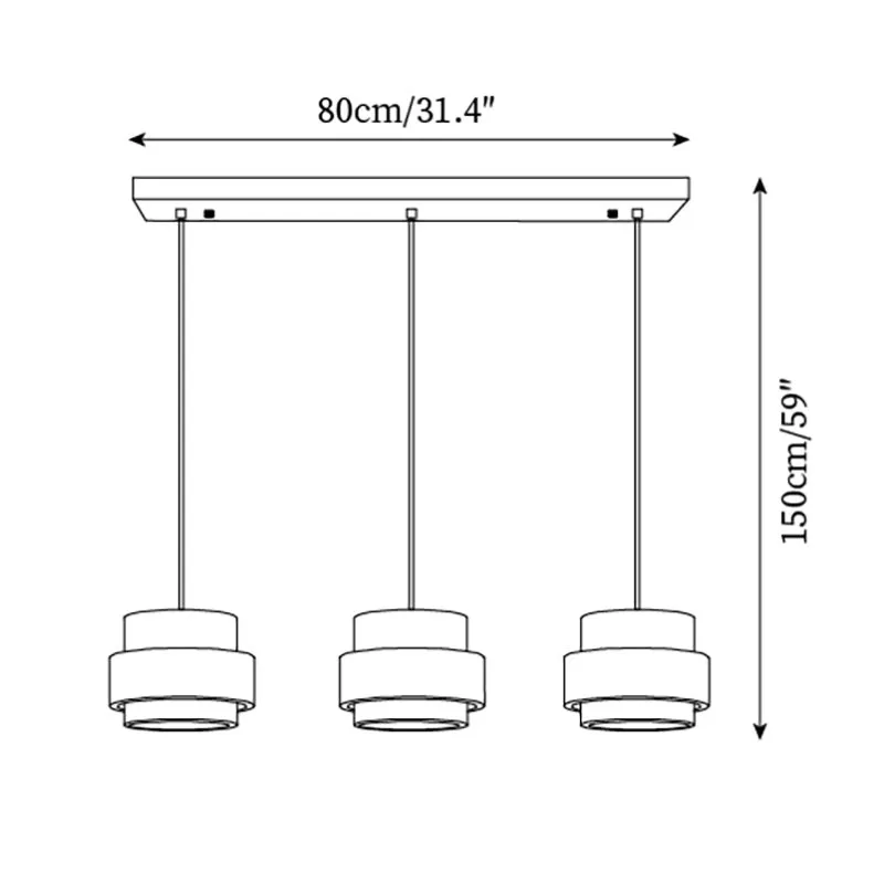 Travertine Drum Minimal Pendant - Kitchen Island Light M169