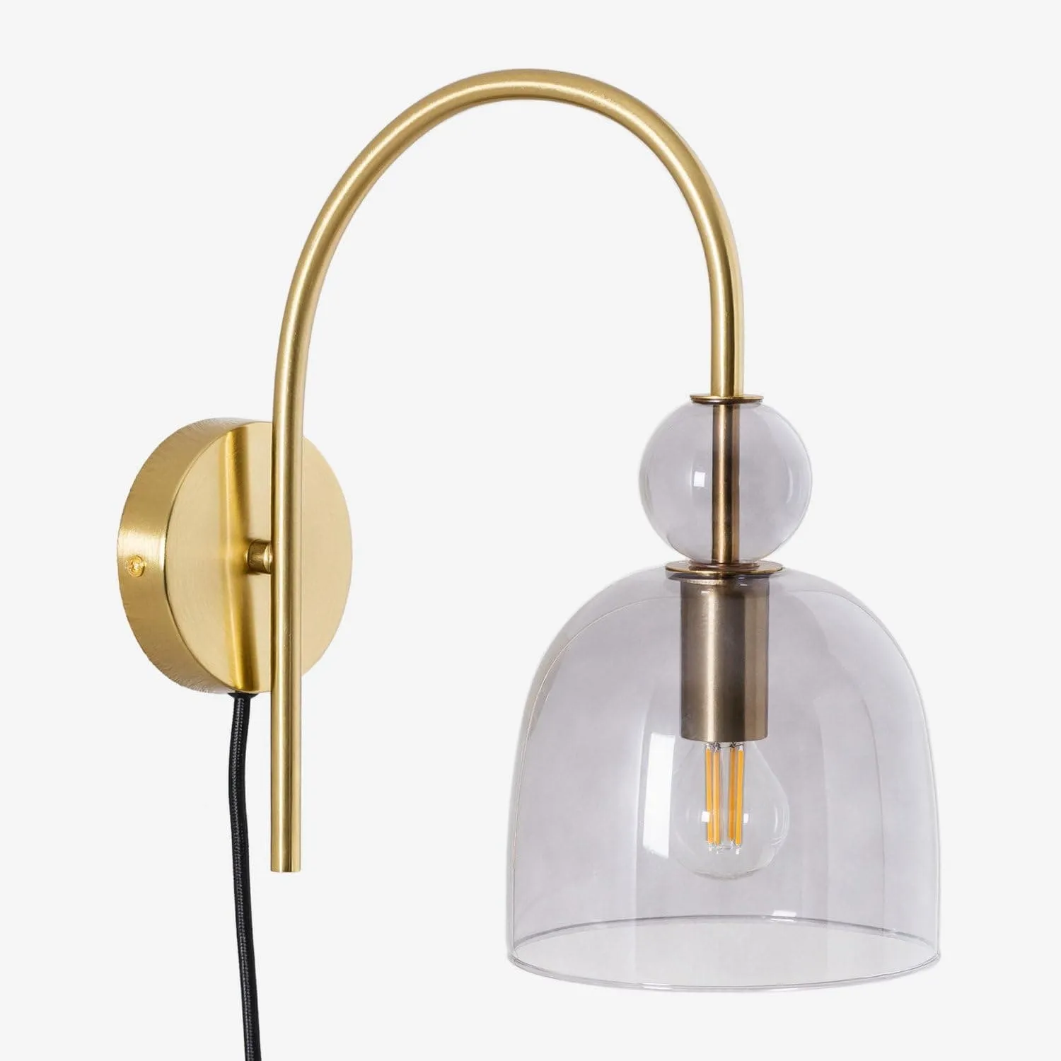 Contemporary Glass Lamp – Soft Glow for Modern Interiors S243