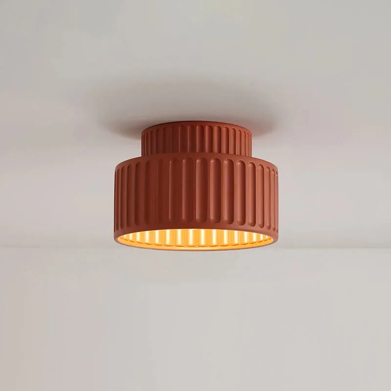 Modern Solid Color Recessed Resin Ceiling Lamp S177