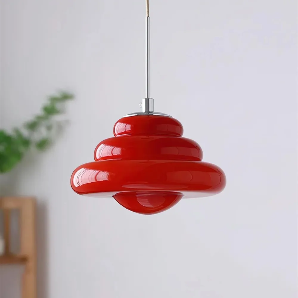 Tiered Pendant Lamp - Modern Glass and Metal for Dining Room S245