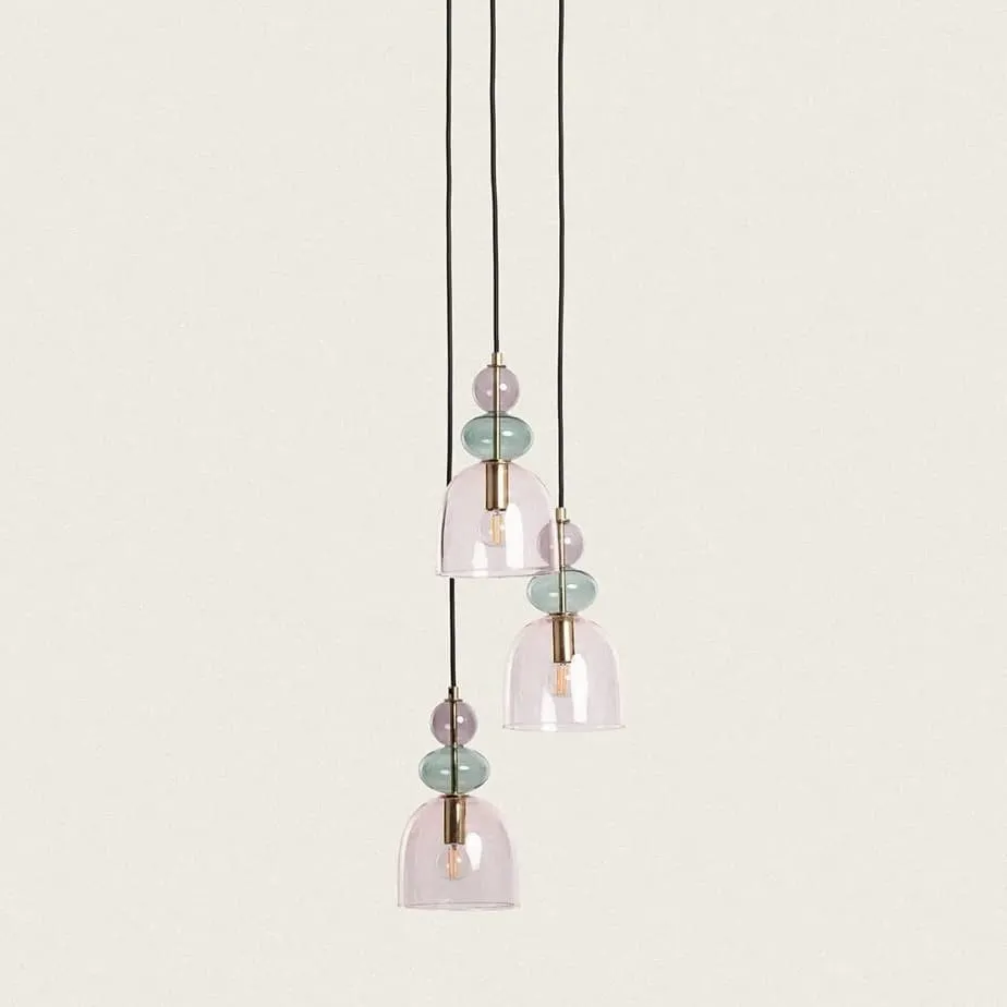 Contemporary Glass Lamp – Soft Glow for Modern Interiors S243