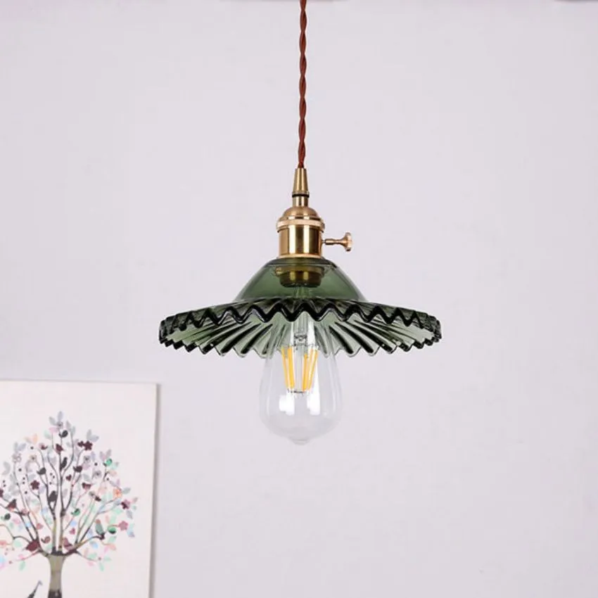Exotic Vintage Glass Pendant Light