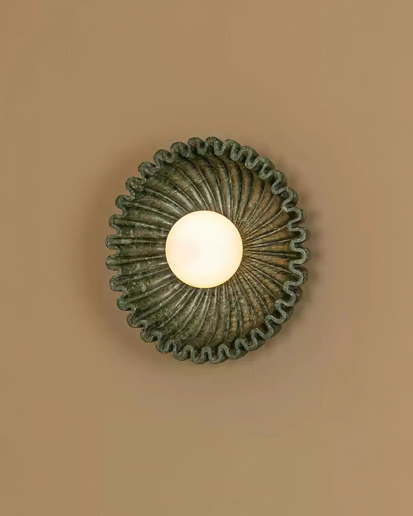 Plastic Lampshade Ceramic Flower Wall lamp M184