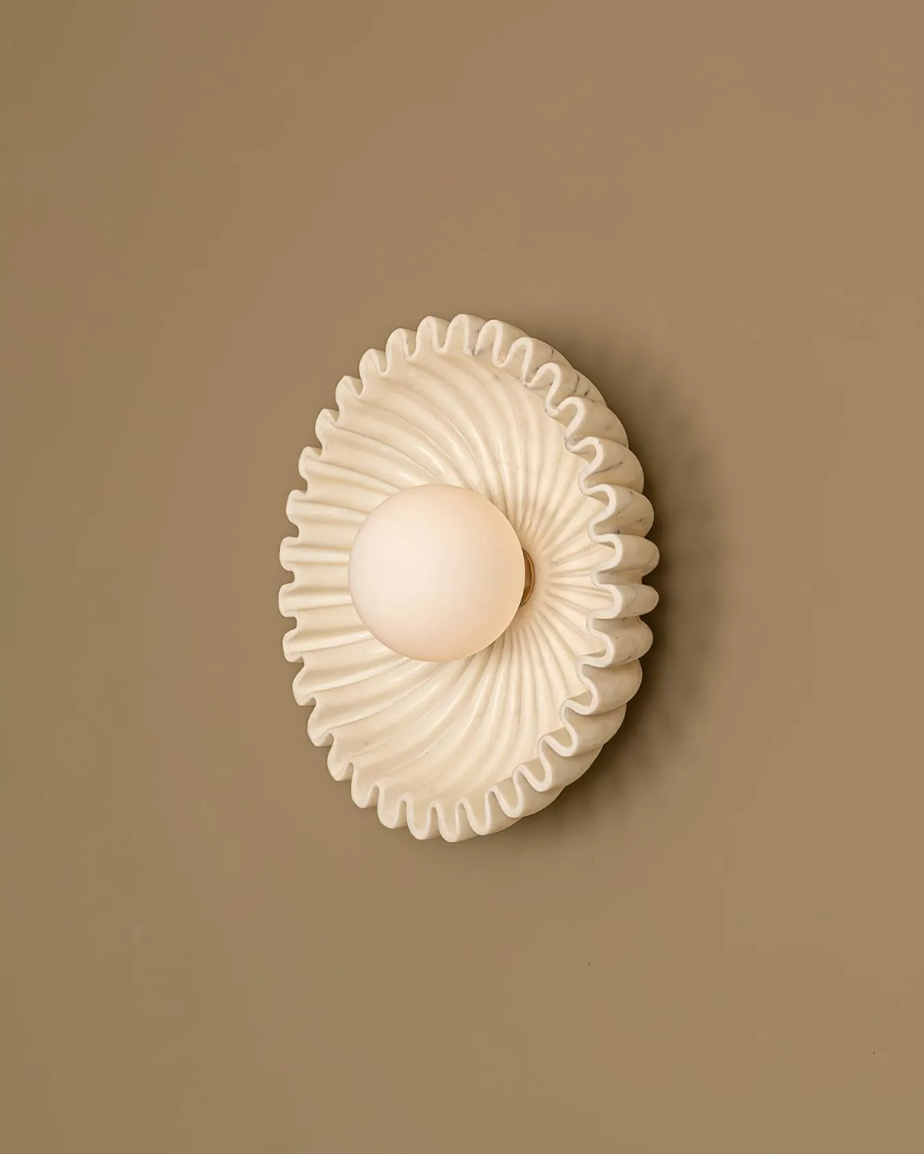 Plastic Lampshade Ceramic Flower Wall lamp M184