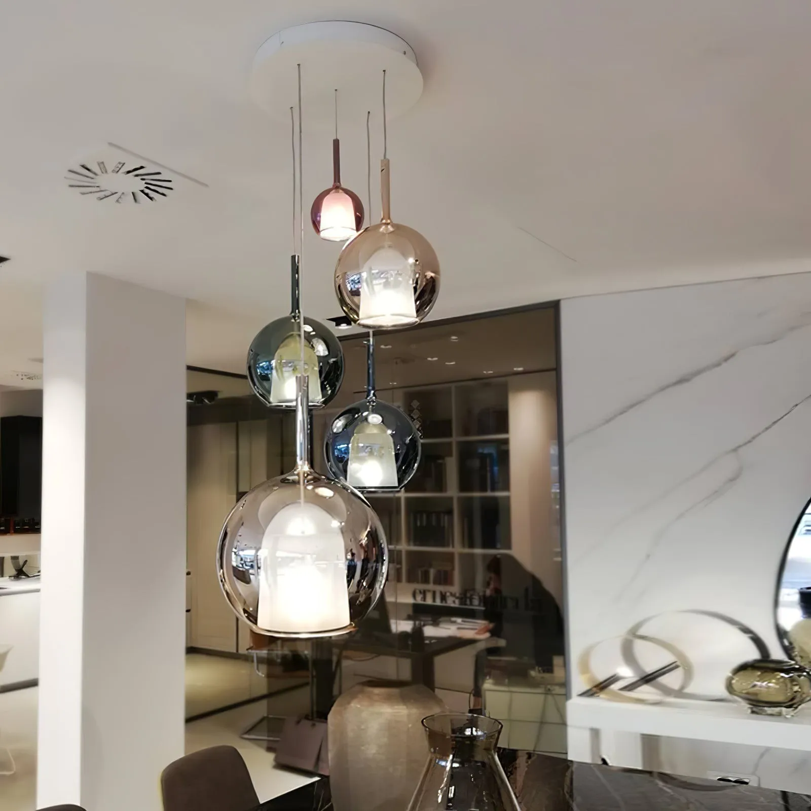 Glo Wine Glass Shaped Pendant Light S185