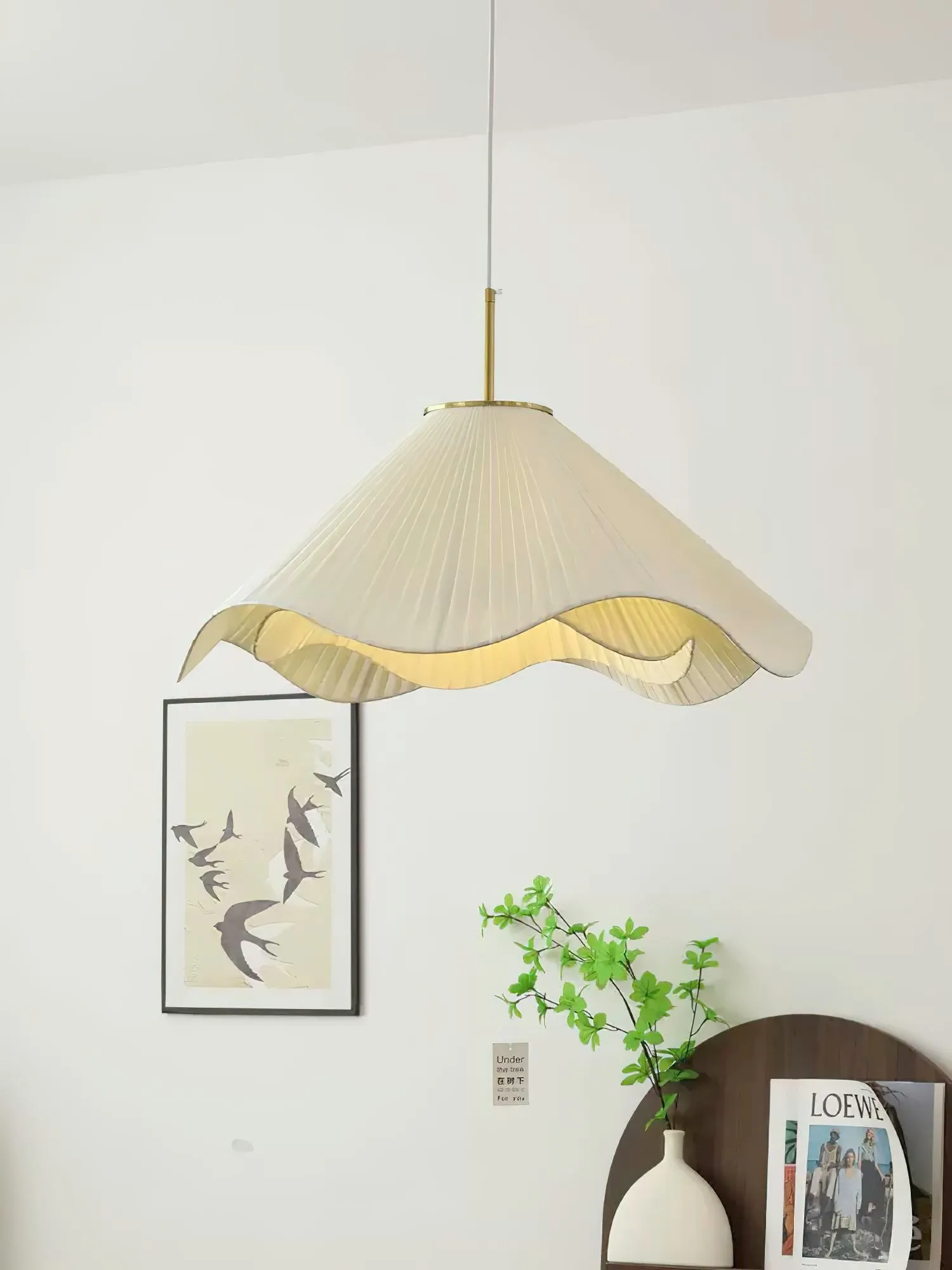 Nordic Cream Style Floral Pendant Lamp M458