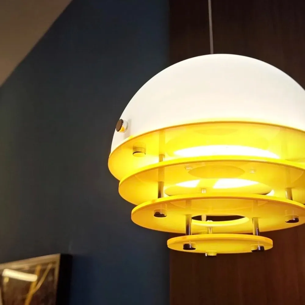 Bauhaus Sunset Pendant Lamp - Warm Ambient Lighting for Living Room S213