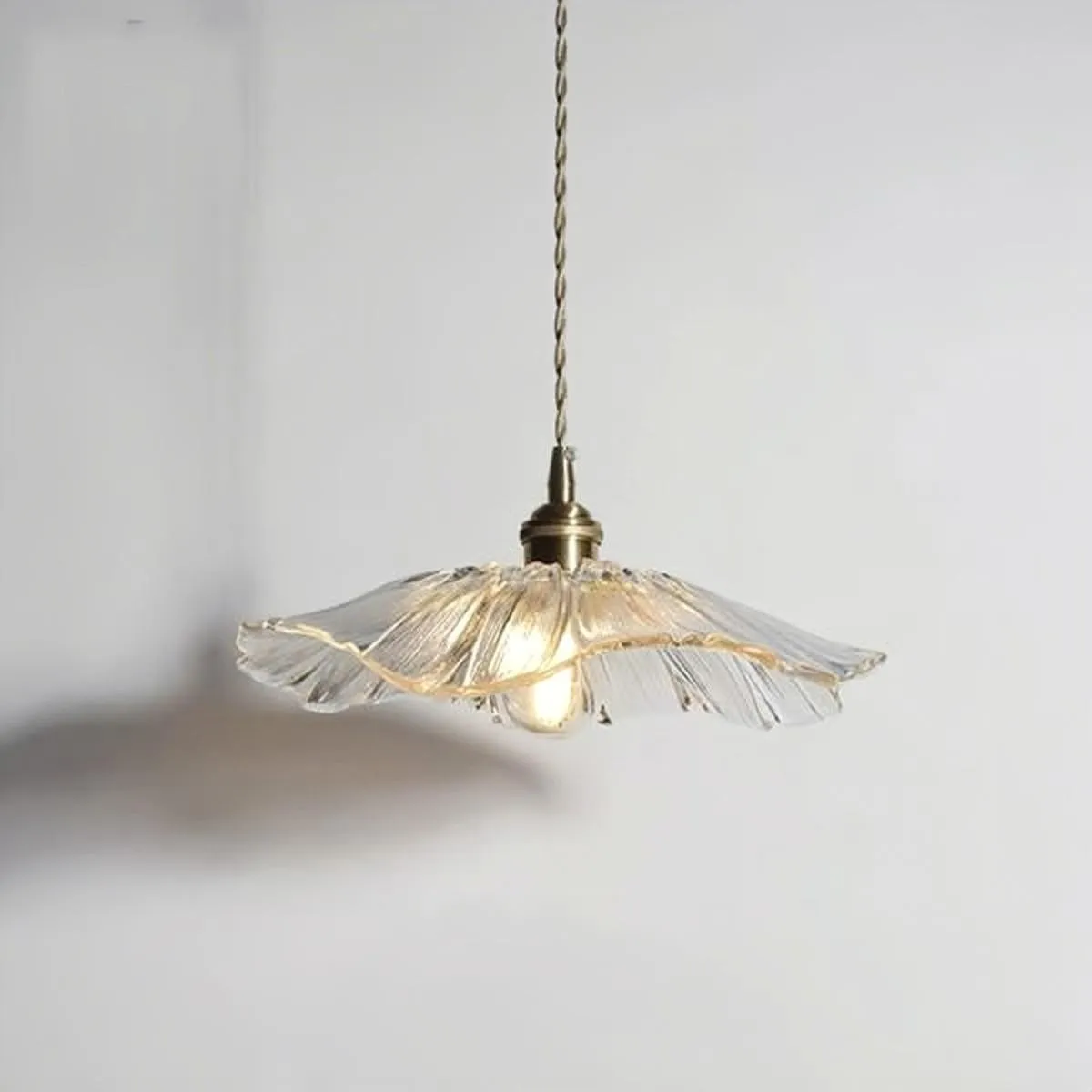 Tiffany Lotus Glass Pendant Light for Living Room S08