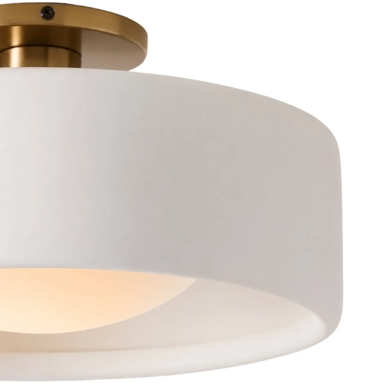 Cerova Elegant Round Porcelain Flush Mount Ceiling Light G86