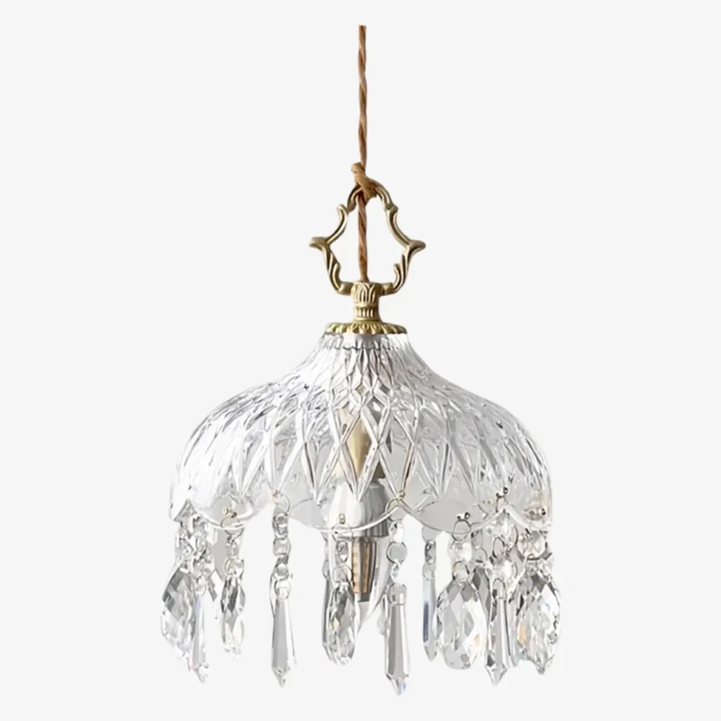 Norivo Crystal Pendant - Refined  Crystal Shade for Dining Areas T1102