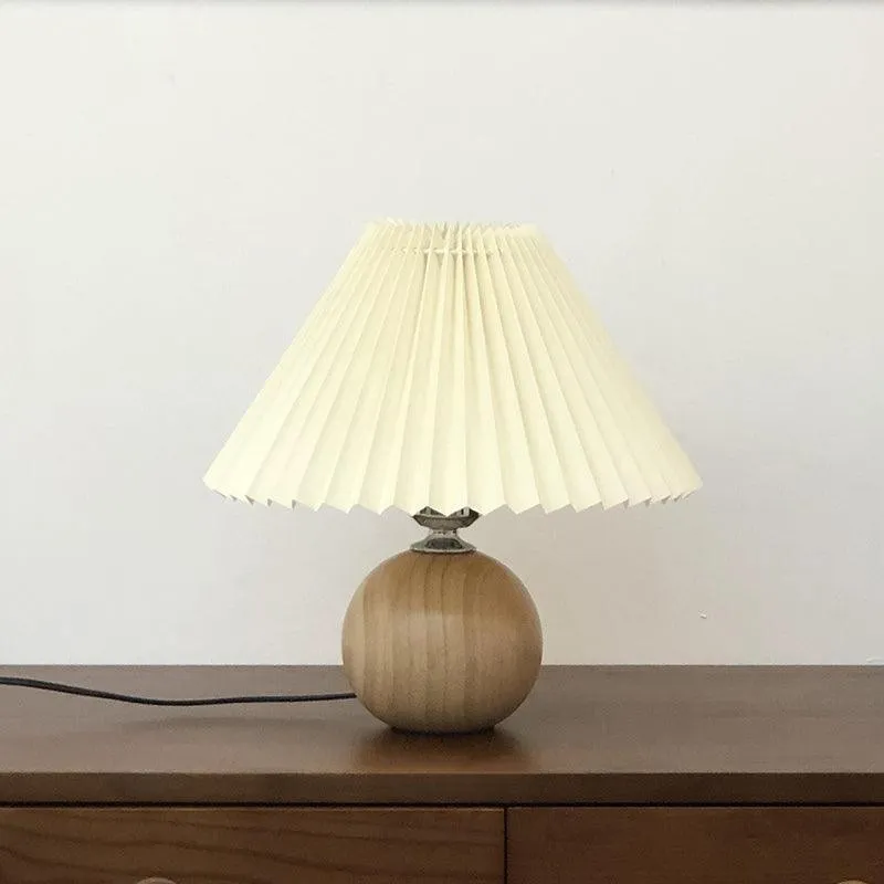 Modern Pleated Table Lamp Beside Lamp