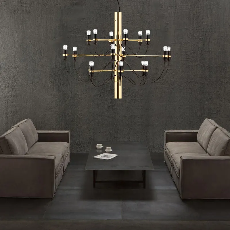 Tendrila Multi-Light Chandelier - Industrial Style Pendant Light for Dining Room