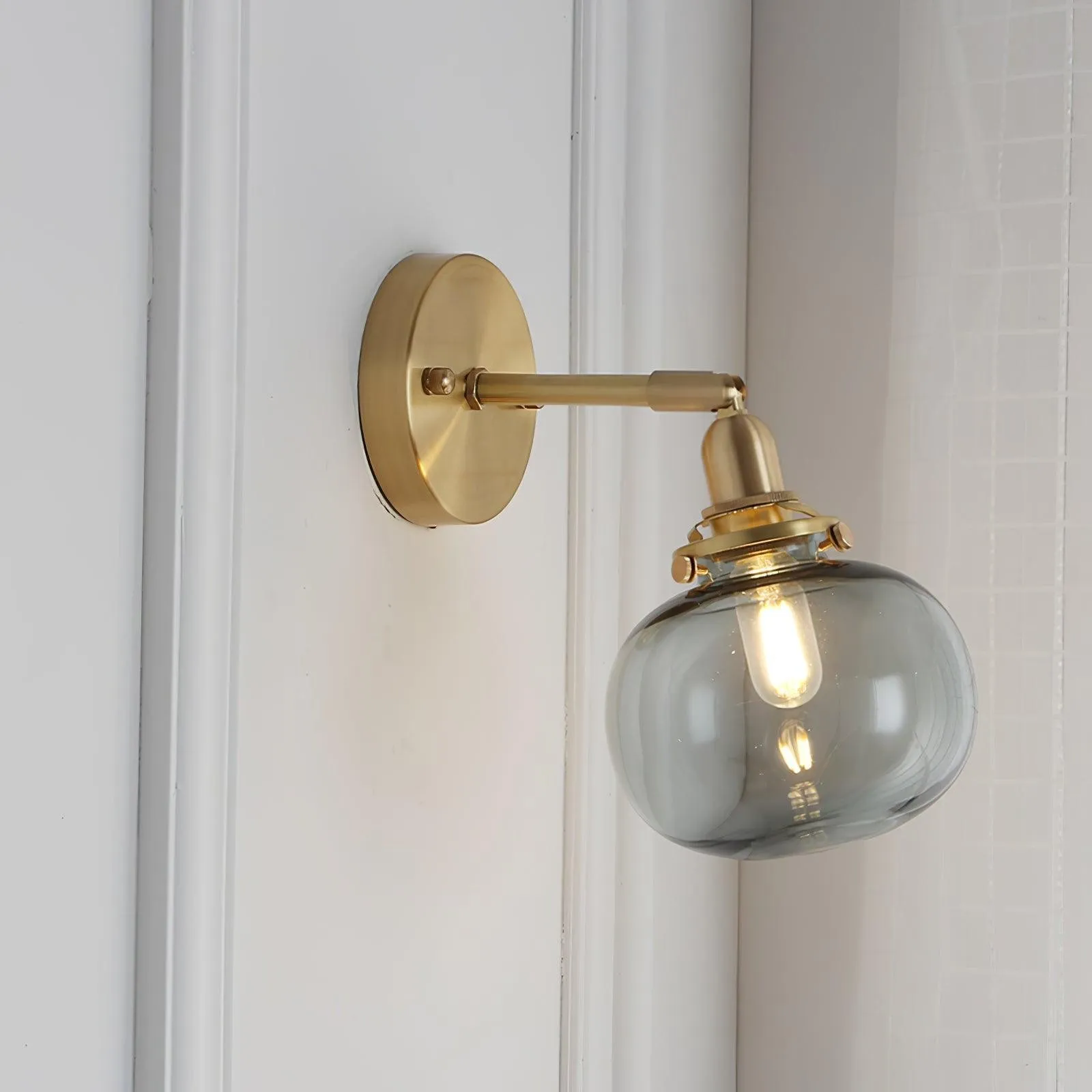 Simple Hallway Entrance Pumpkin Pattern Wall Lamp M108