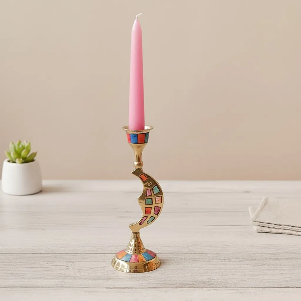 Ossik Nordic Organic Candle Holder - Shell Sculptural Home Accent T1189