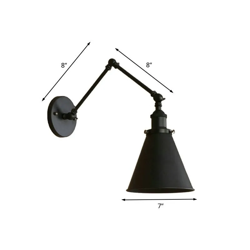 Industrial Style Adjustable Metal Wall Lamp G08