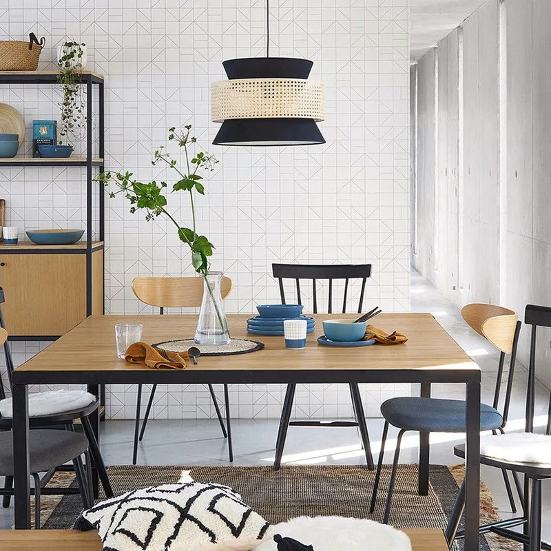 Natural Texture Rattan Pendant Light