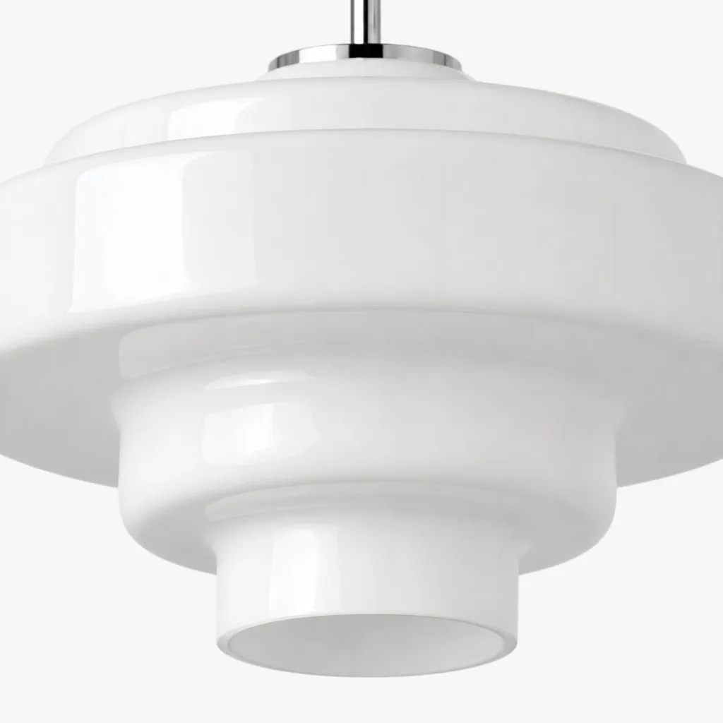 Koloro Glass Ceiling Light - Layered Rounded Design Lampshade for Hallway or Cloakroom T2251