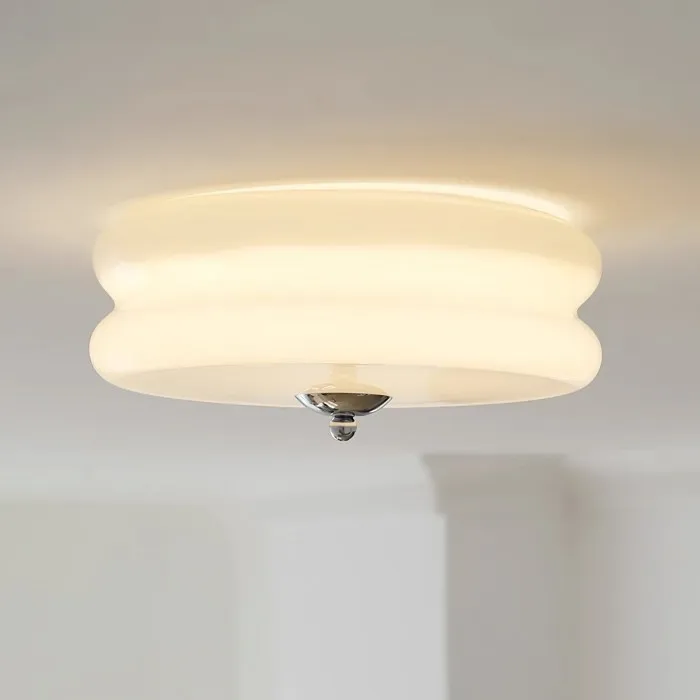 Vintage Glass Flush Mount Ceiling Light S115
