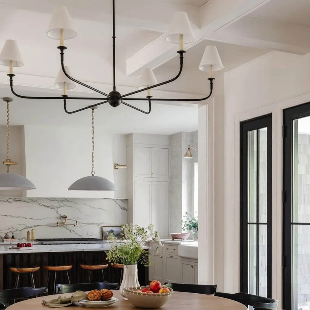 Piaf Geometric Metal Chandelier – Industrial Style for Dining Room T198