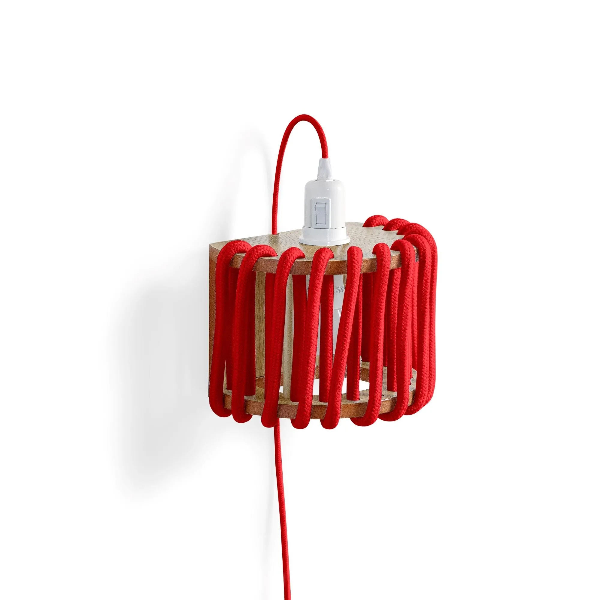 Macaron Rope-wrapped Wooden Wall Lamp S190