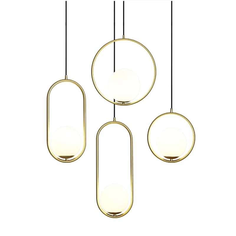 Halozen Pendant Lamp - Elegant Metal and Glass Pendant for Living Room