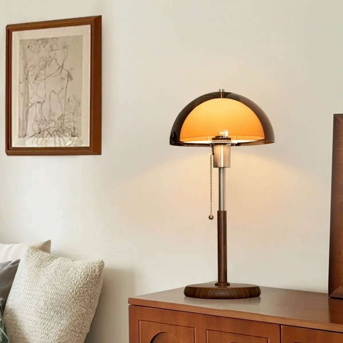 Afterglow Sunset Mushroom-Shaped Table Lamp - Acrylic Lamp for Bedroom S260