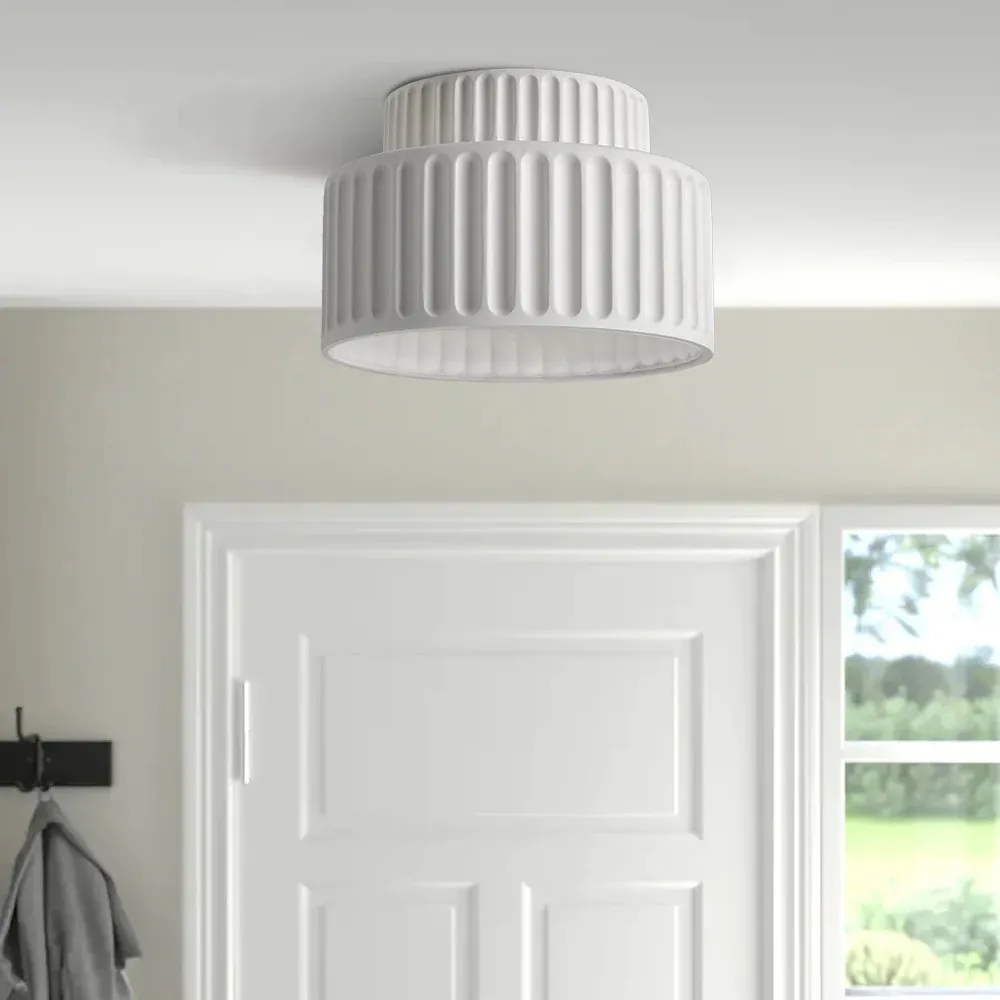 Modern Solid Color Recessed Resin Ceiling Lamp S177