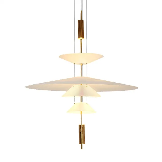 Plumeo Chandelier - Modern Layered LED Pendant for Living Room