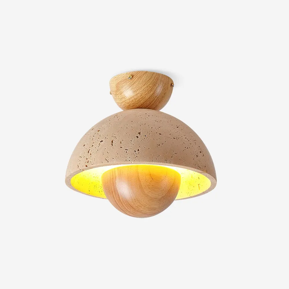 Japanese Wooden Inverted Ceiling Light M88