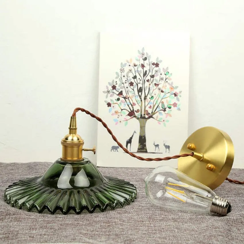 Exotic Vintage Glass Pendant Light
