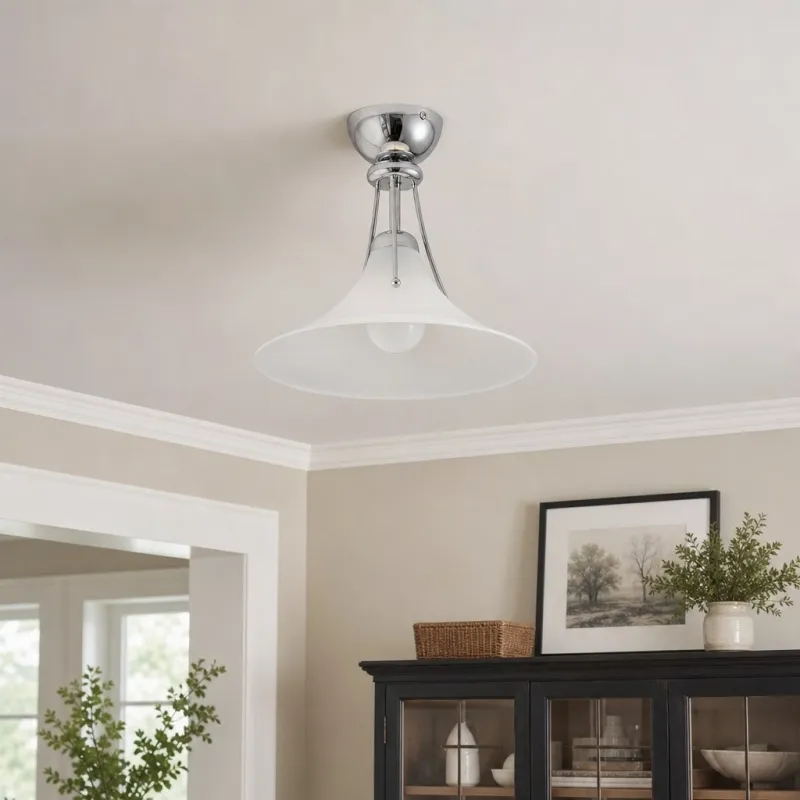 Kallera Magnolia Ceiling Light - Gradient Design Lampshade for Bedroom and Hallway T2269