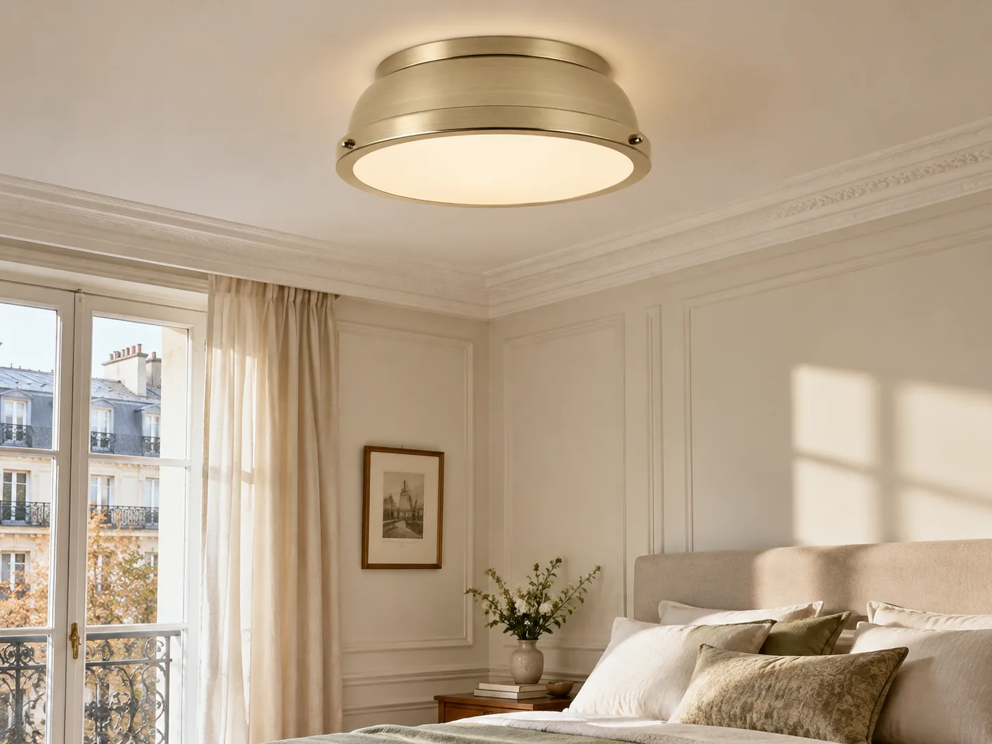 Textured Dome Ceiling Light with Frosted Diffuser - New2609-1024494 interior scene