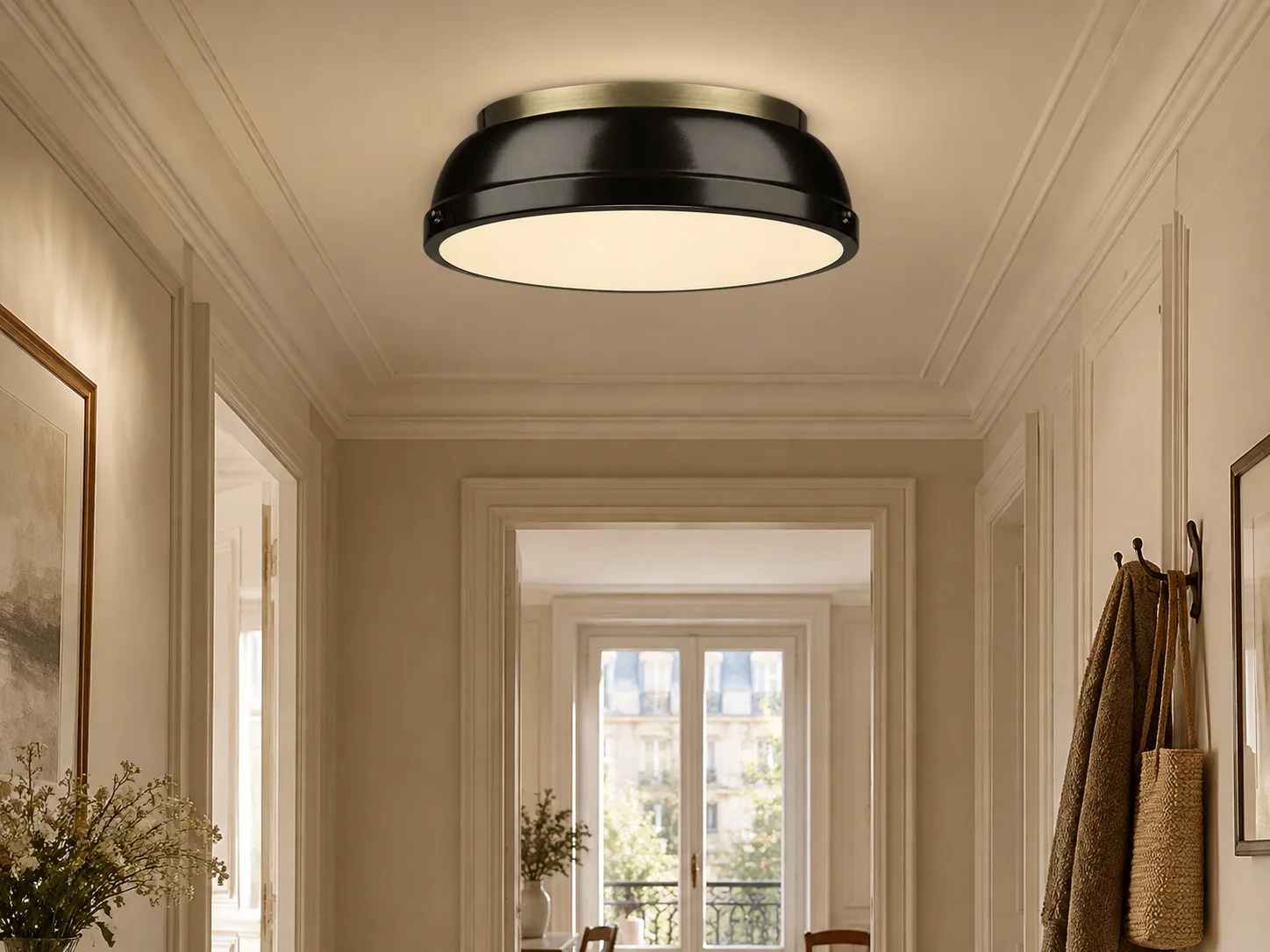 Textured Dome Ceiling Light with Frosted Diffuser - New2609-1024493 interior scene