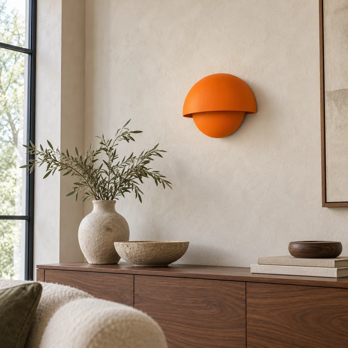 Half-Dome Aluminium Wall LED in Five Colours