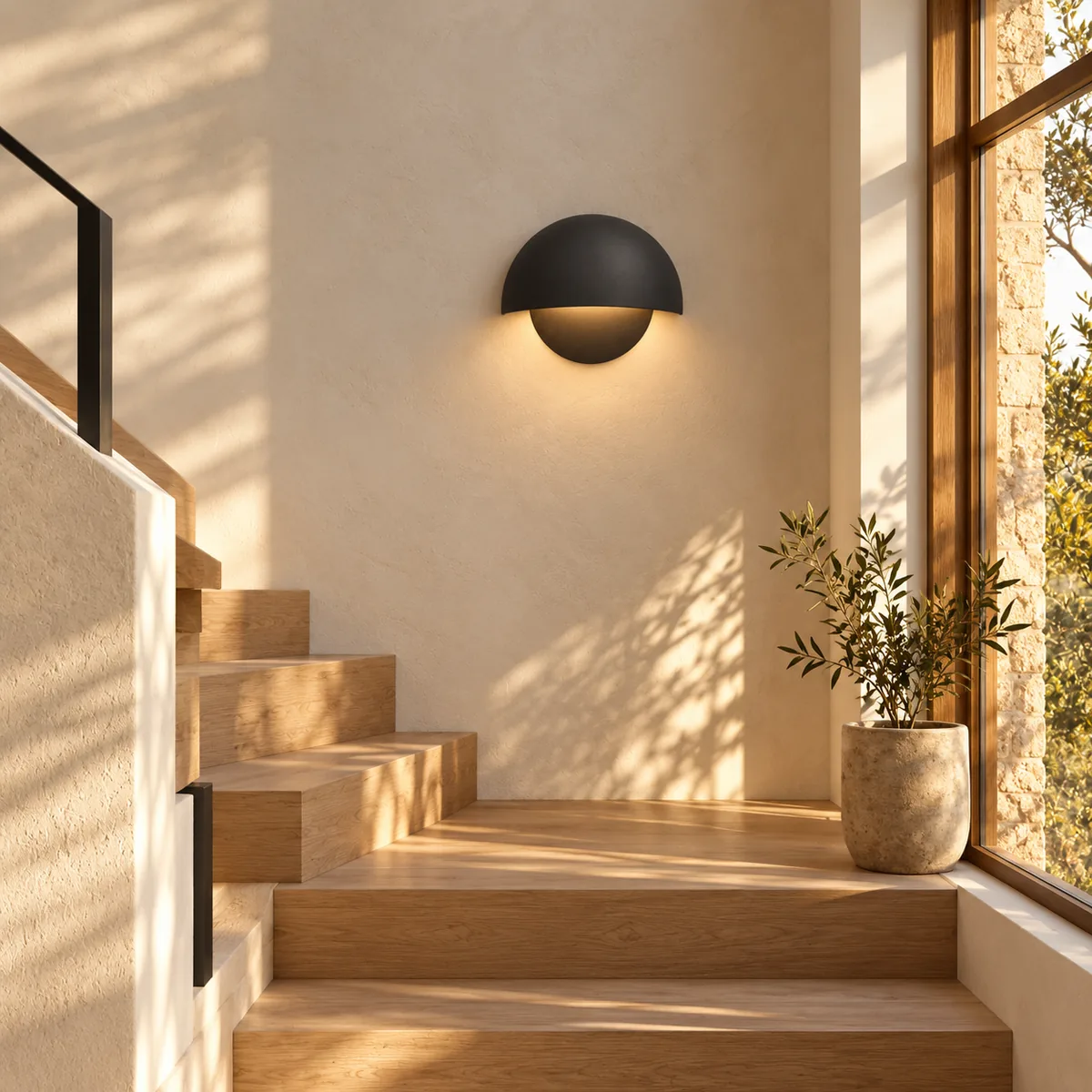 Half-Dome Aluminium Wall LED in Five Colours