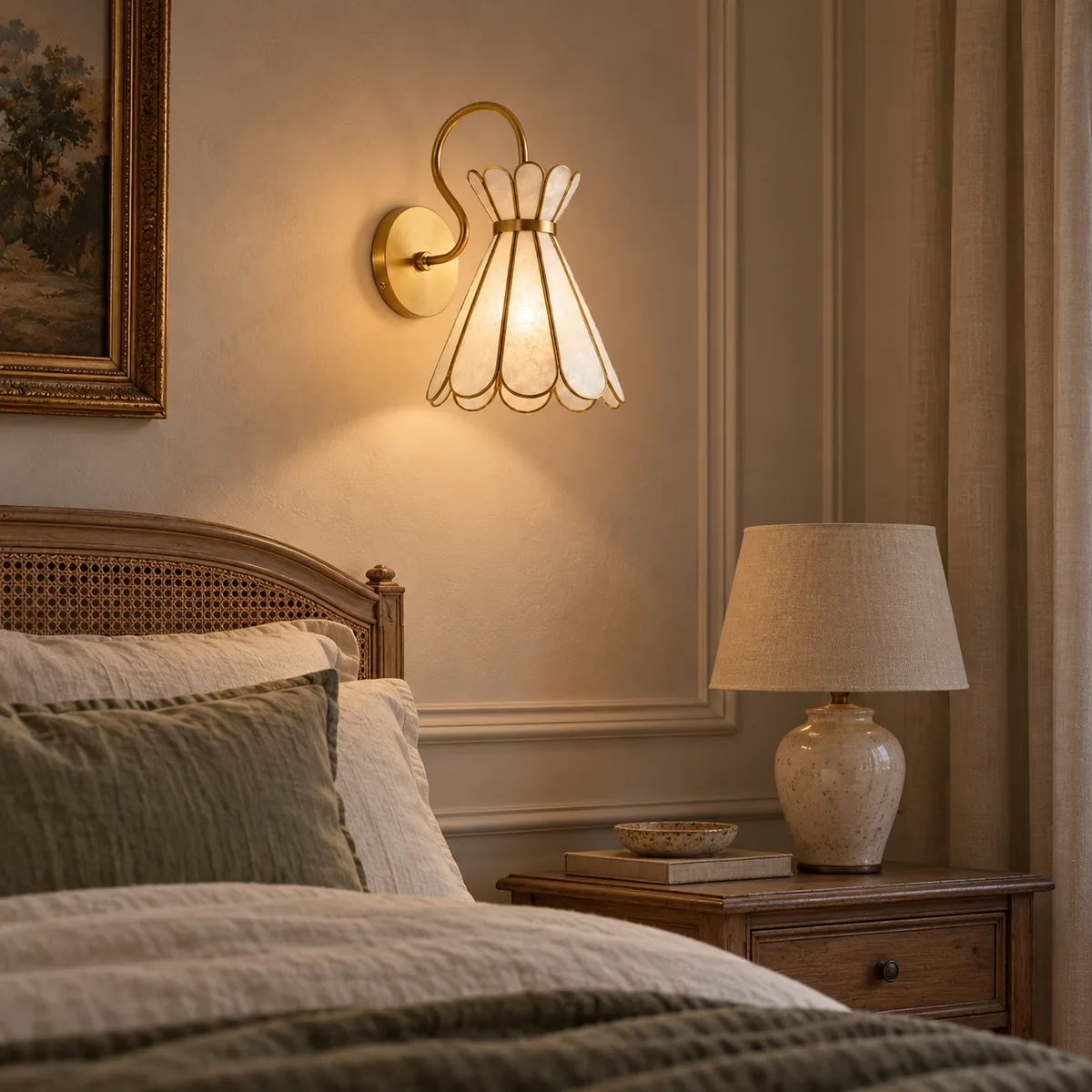 Capiz Petal Wall Sconce