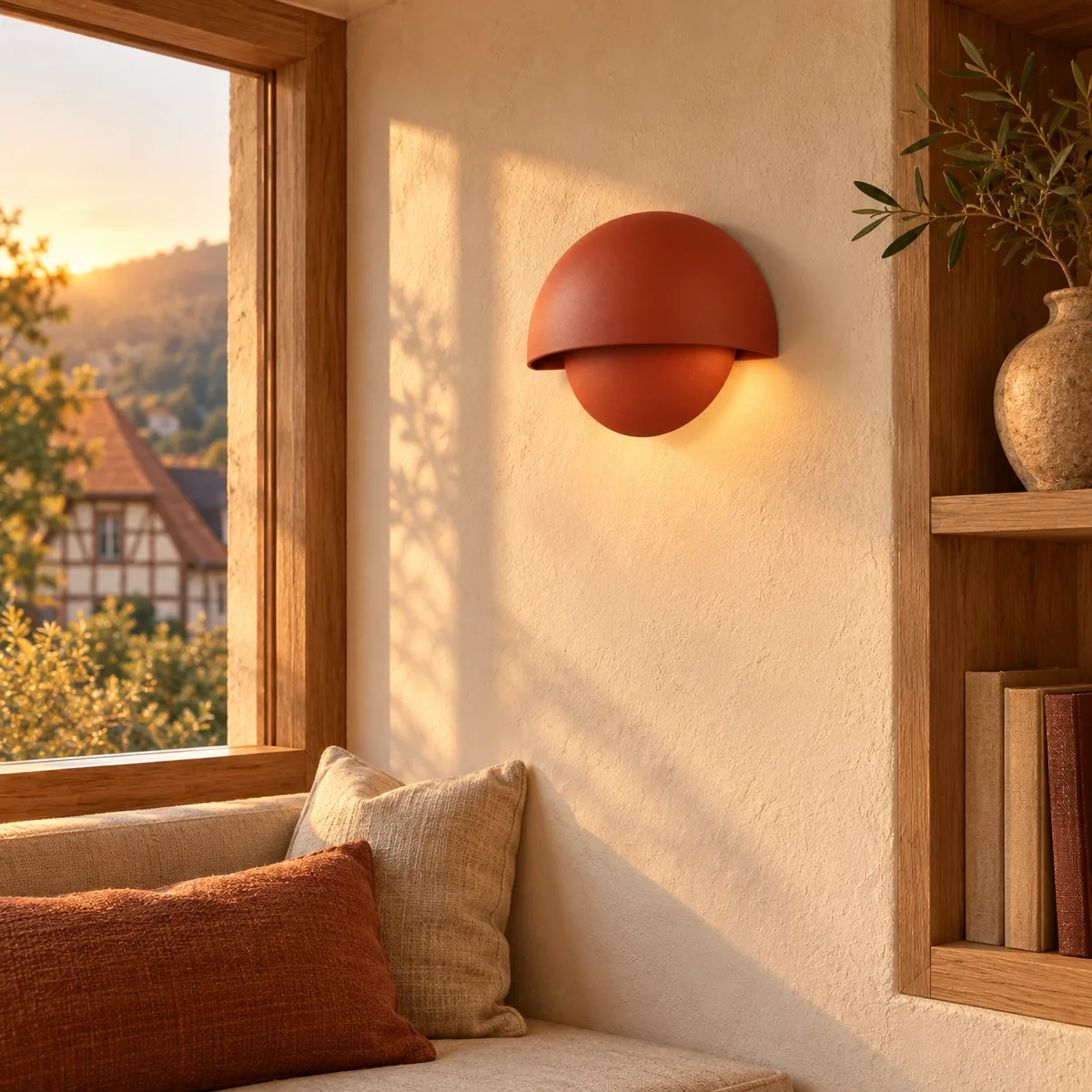 Half-Dome Aluminium Wall LED in Five Colours