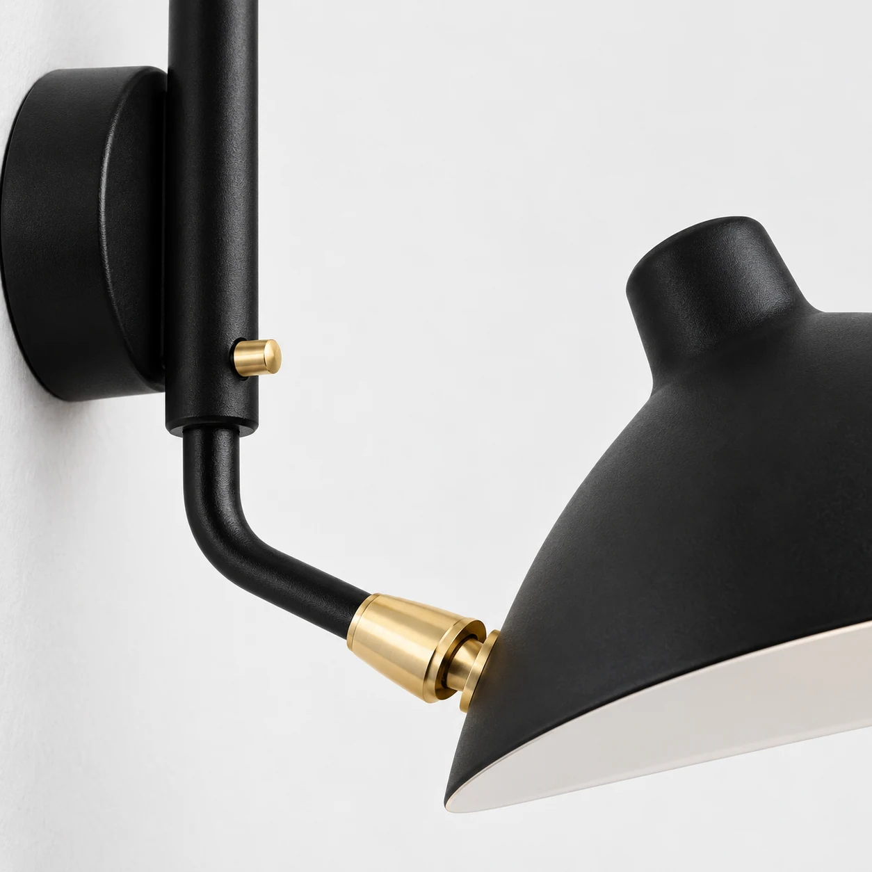 Close-up of the Arclume wall light finish and adjustable construction