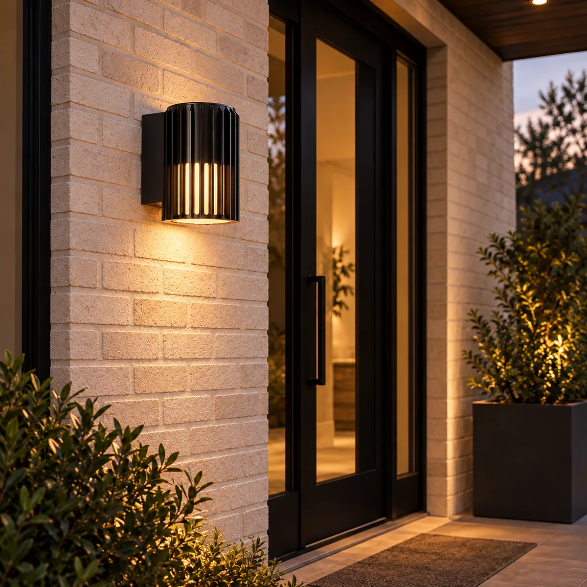 Slotted Aluminium Outdoor Sconce