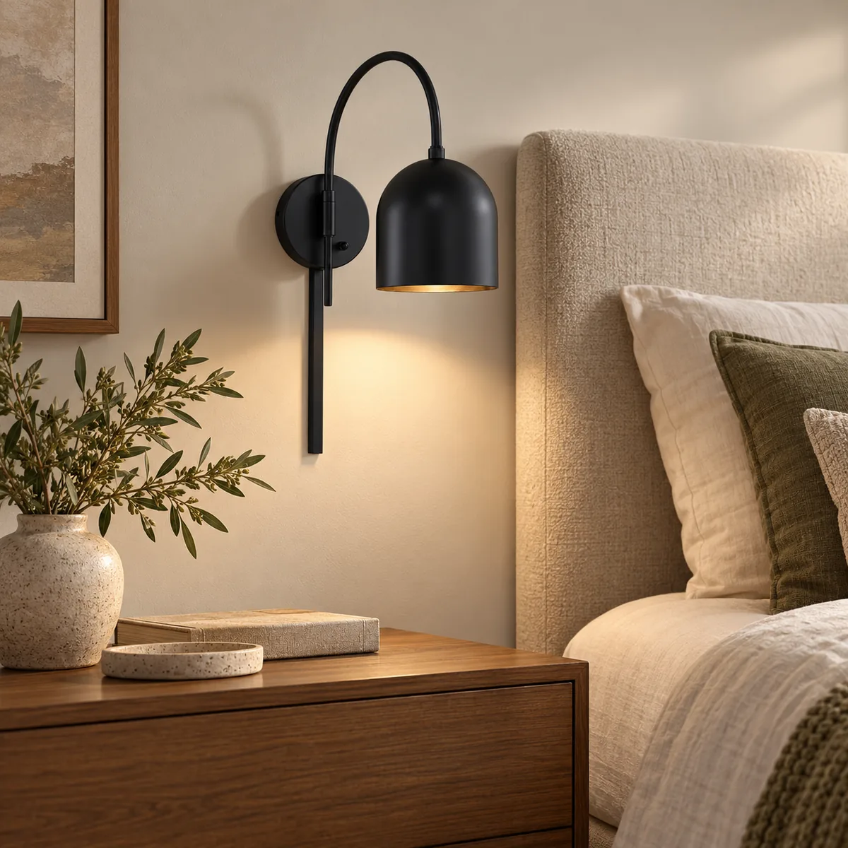 Plug-In Arched Wall Sconce