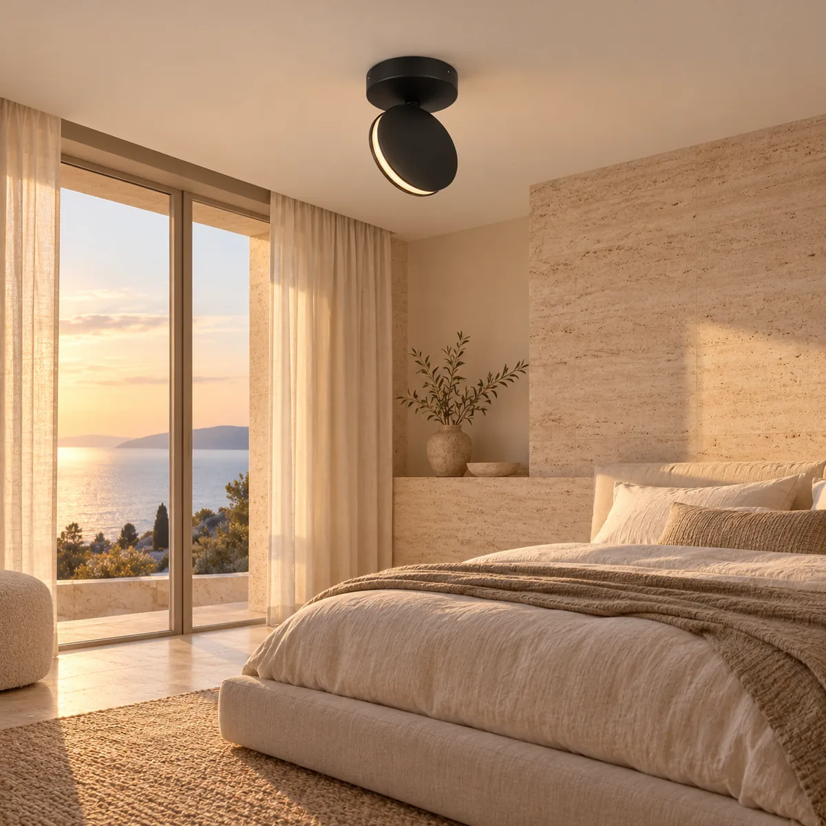 Tilting Aluminium Disc LED for Wall or Ceiling