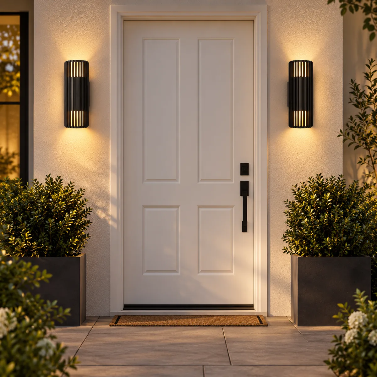 Slotted Aluminium Outdoor Sconce