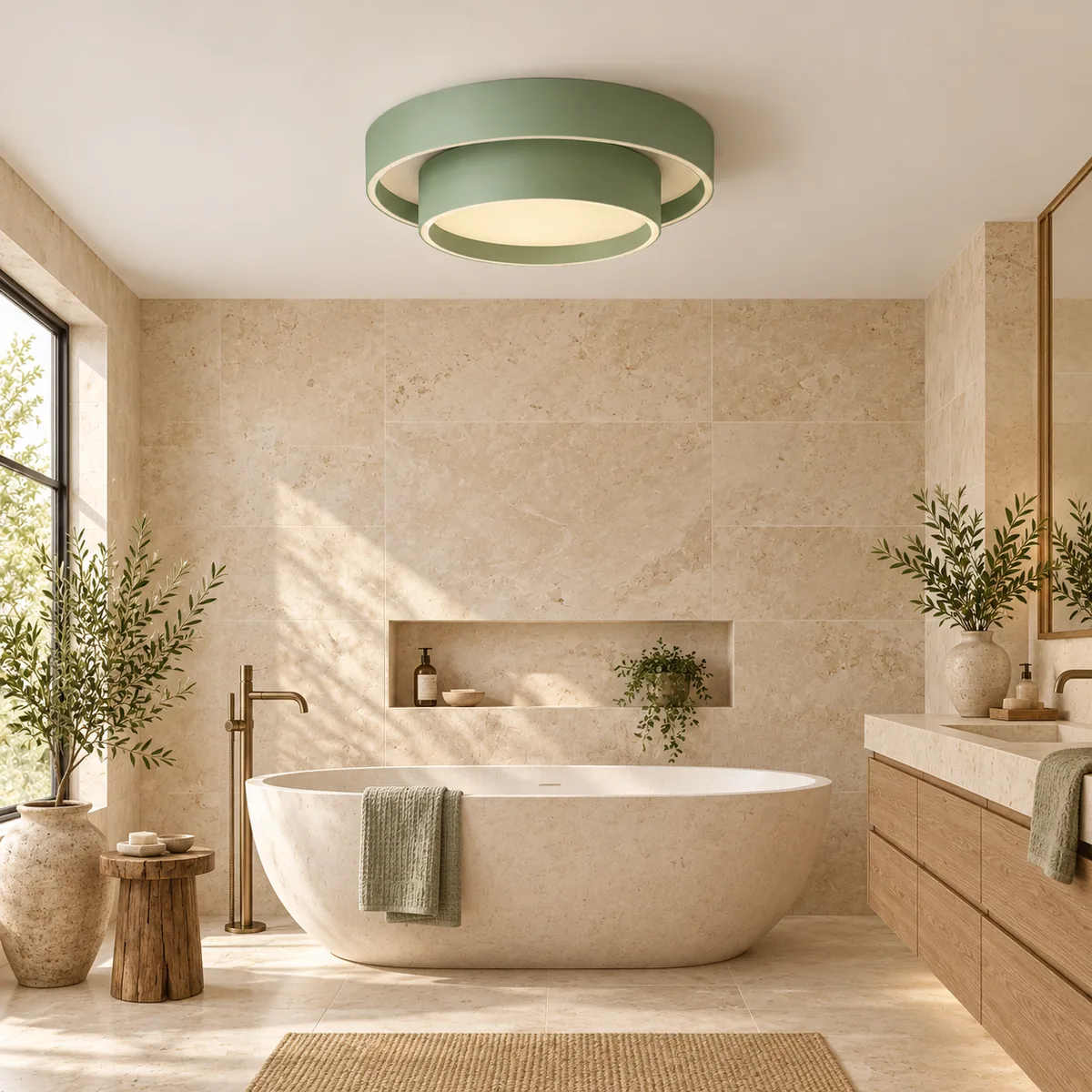 Two-Tier Round LED Ceiling Light in Two Diameters