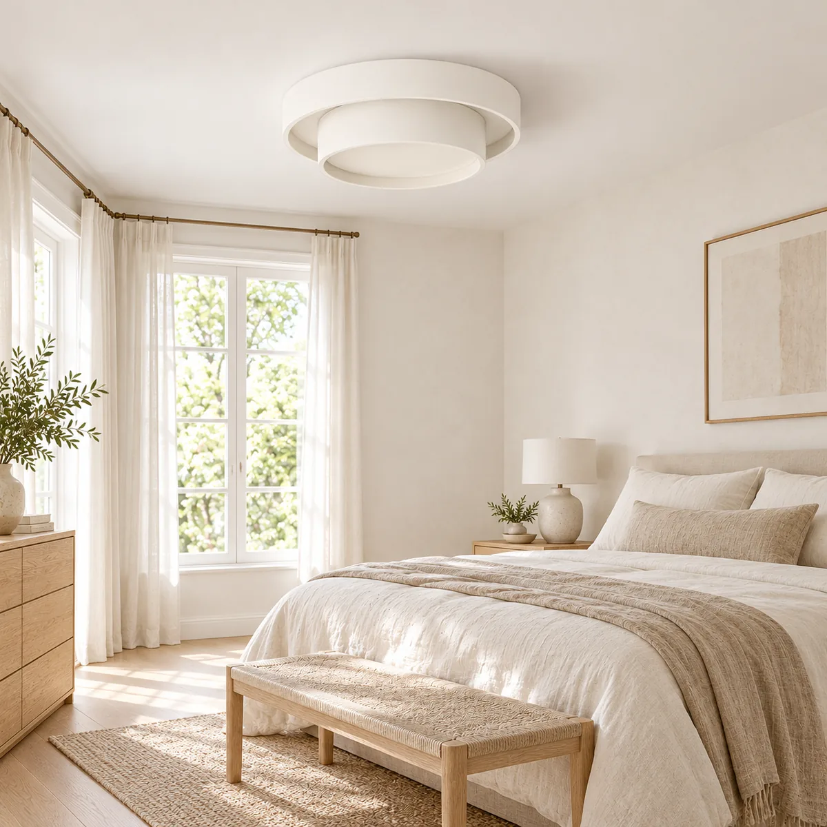 Two-Tier Round LED Ceiling Light in Two Diameters