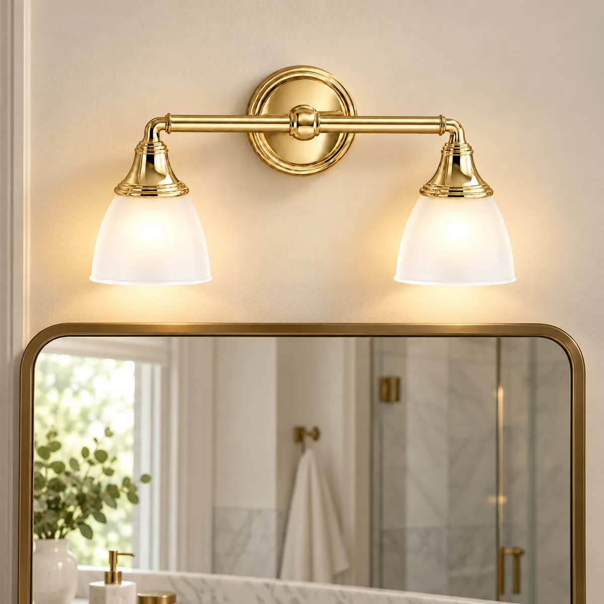 Reversible Bell Wall Light, One to Three Heads