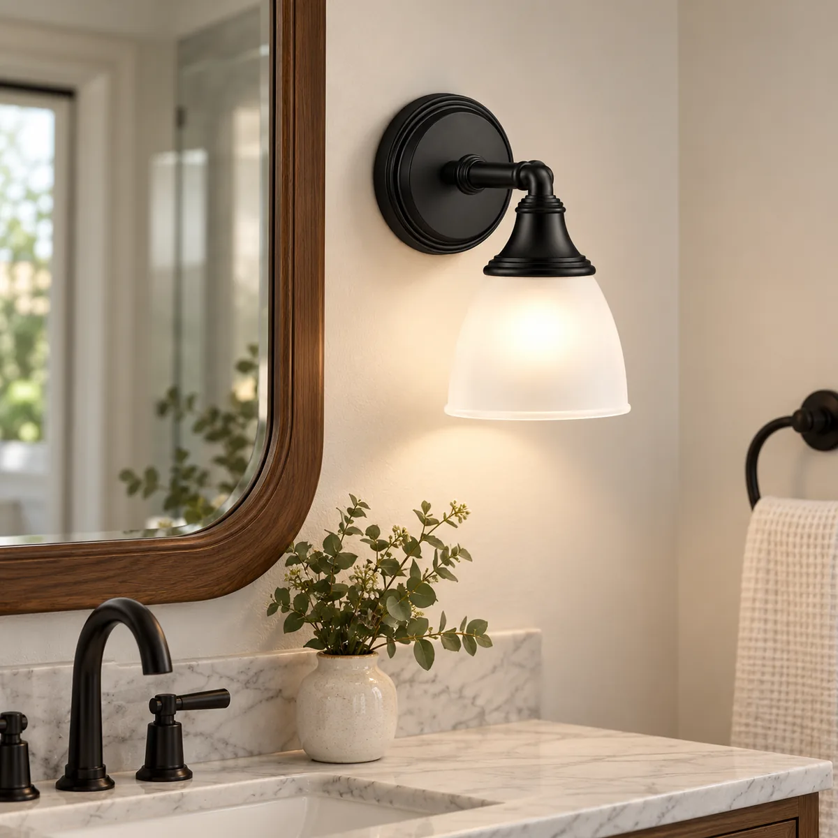 Reversible Bell Wall Light, One to Three Heads